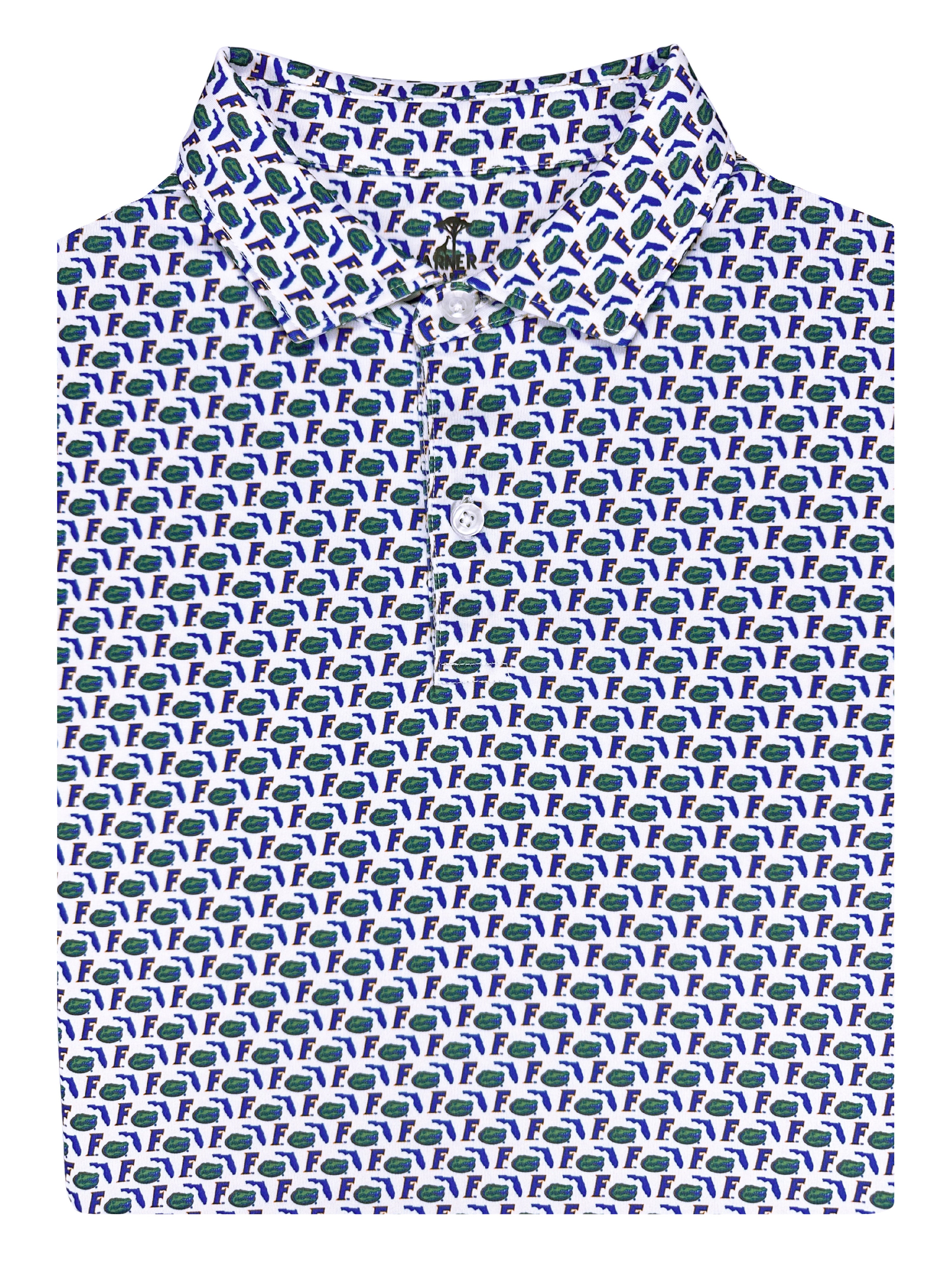 The UF Old Florida Print Polo